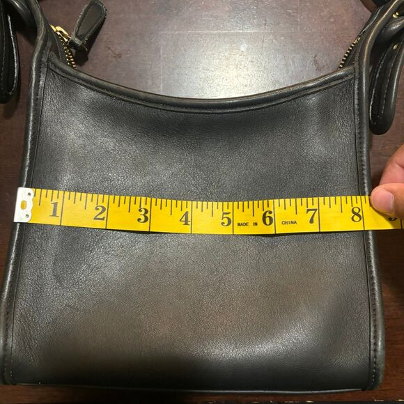 Vintage 90s Coach Black Legacy Small Zip Shoulder Bag #9997 - Picture 8 of 10
